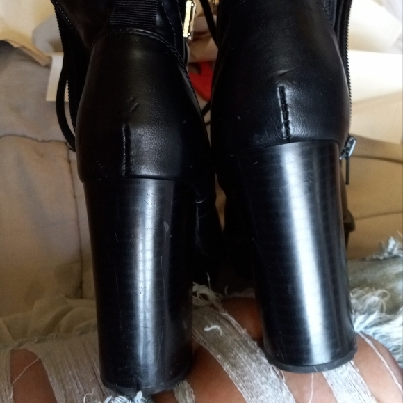 Combat boots 4" heel black G by Guess - Picture 4 of 4